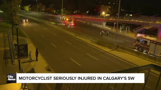 Motorcyclist seriously injured in Calgary's SW