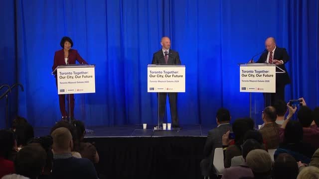 Toronto mayoral candidates answer rapid fire questions on taxes, Billy Bishop