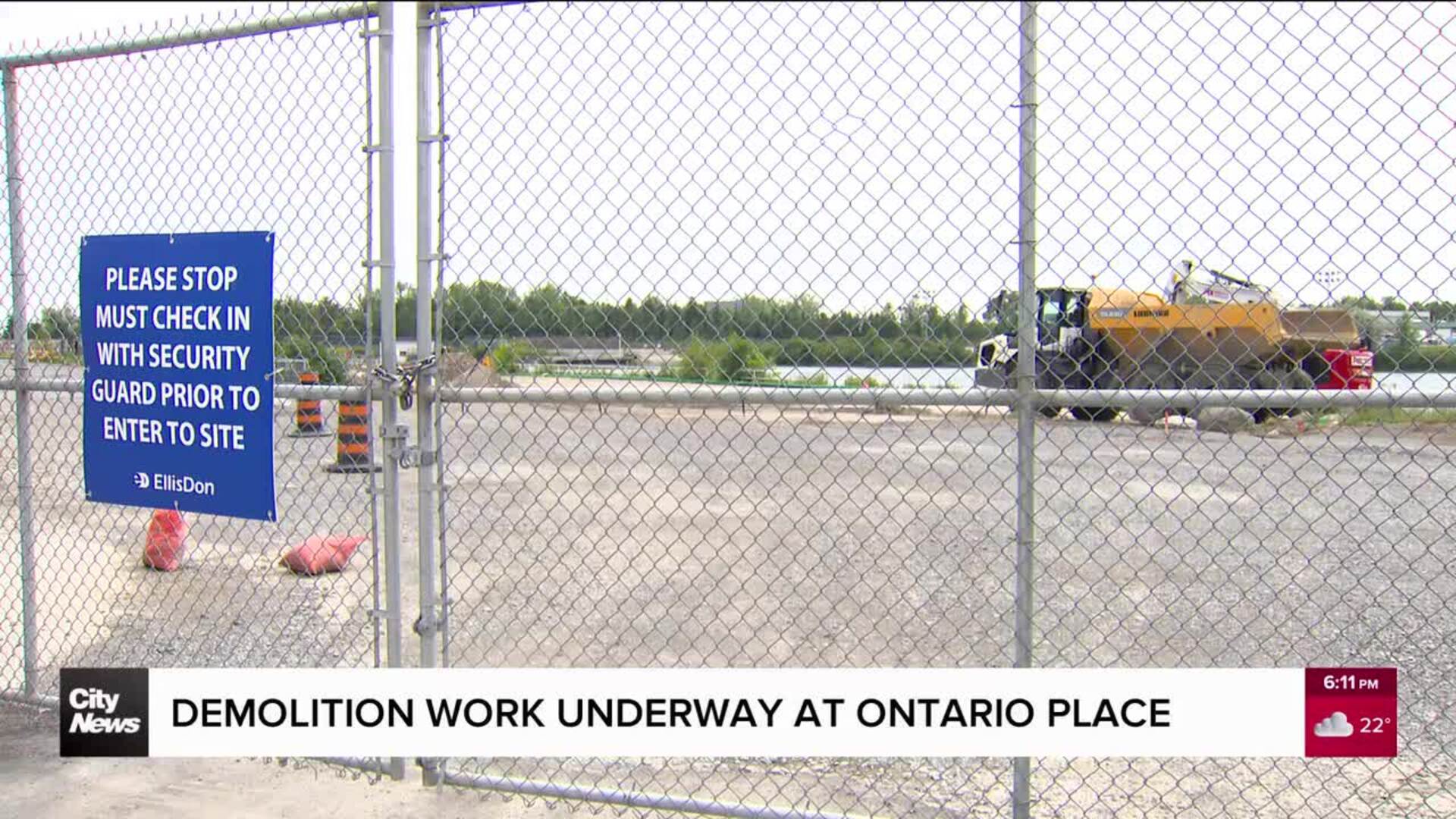 Ontario Place demolition work underway