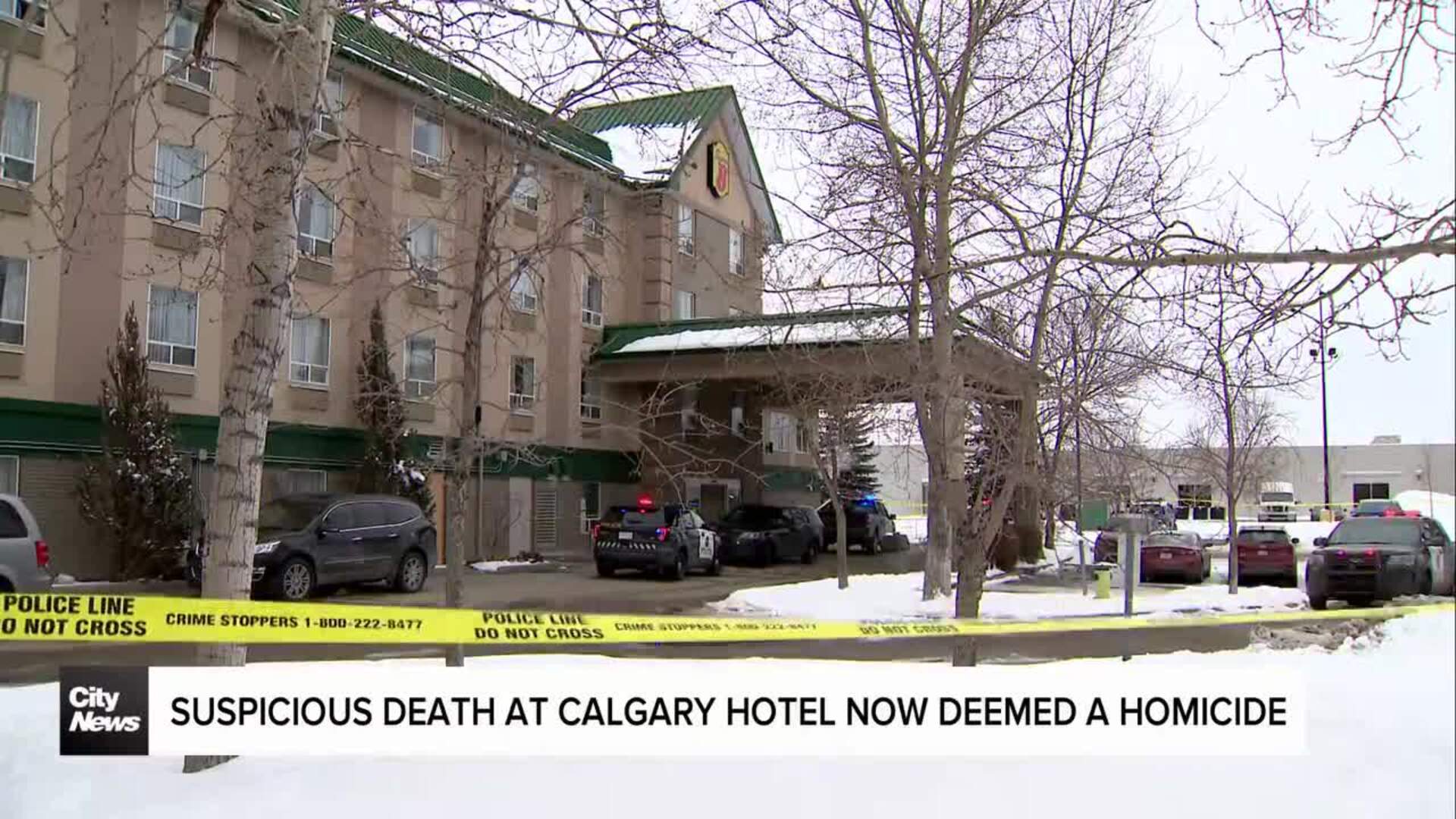 Suspicious death at a Calgary hotel deemed a homicide