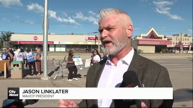 Dynacare workers on strike