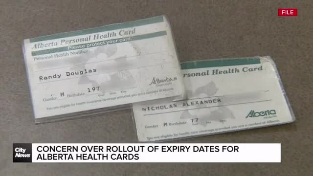 Concerns raised over introduction of expiry dates for Alberta health cards