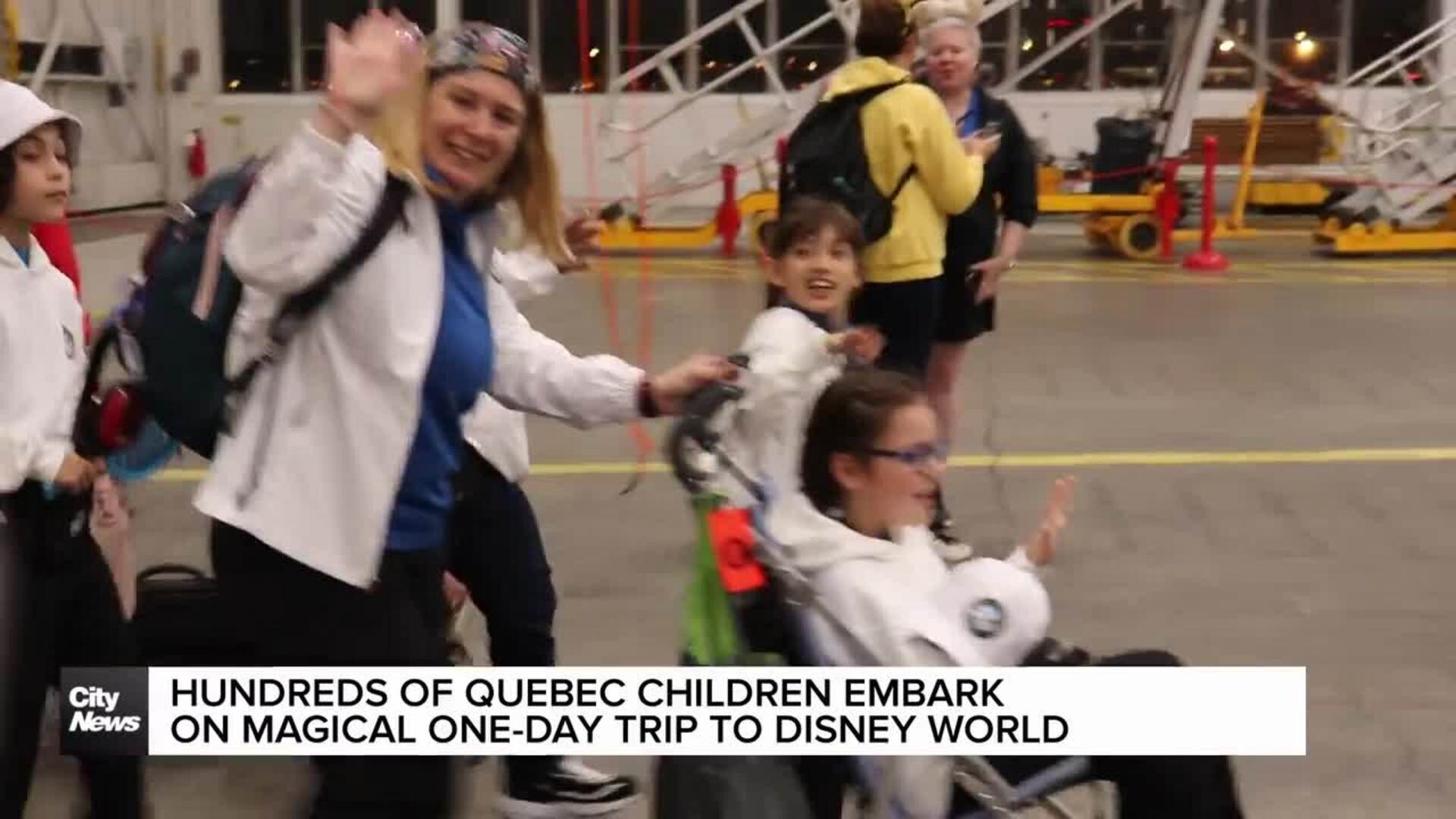 Quebec children and volunteers unite for magical trip to Disney