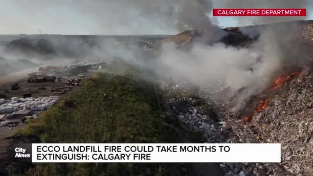 Calgary Fire looking to bill firefighting costs for Ecco landfill fire