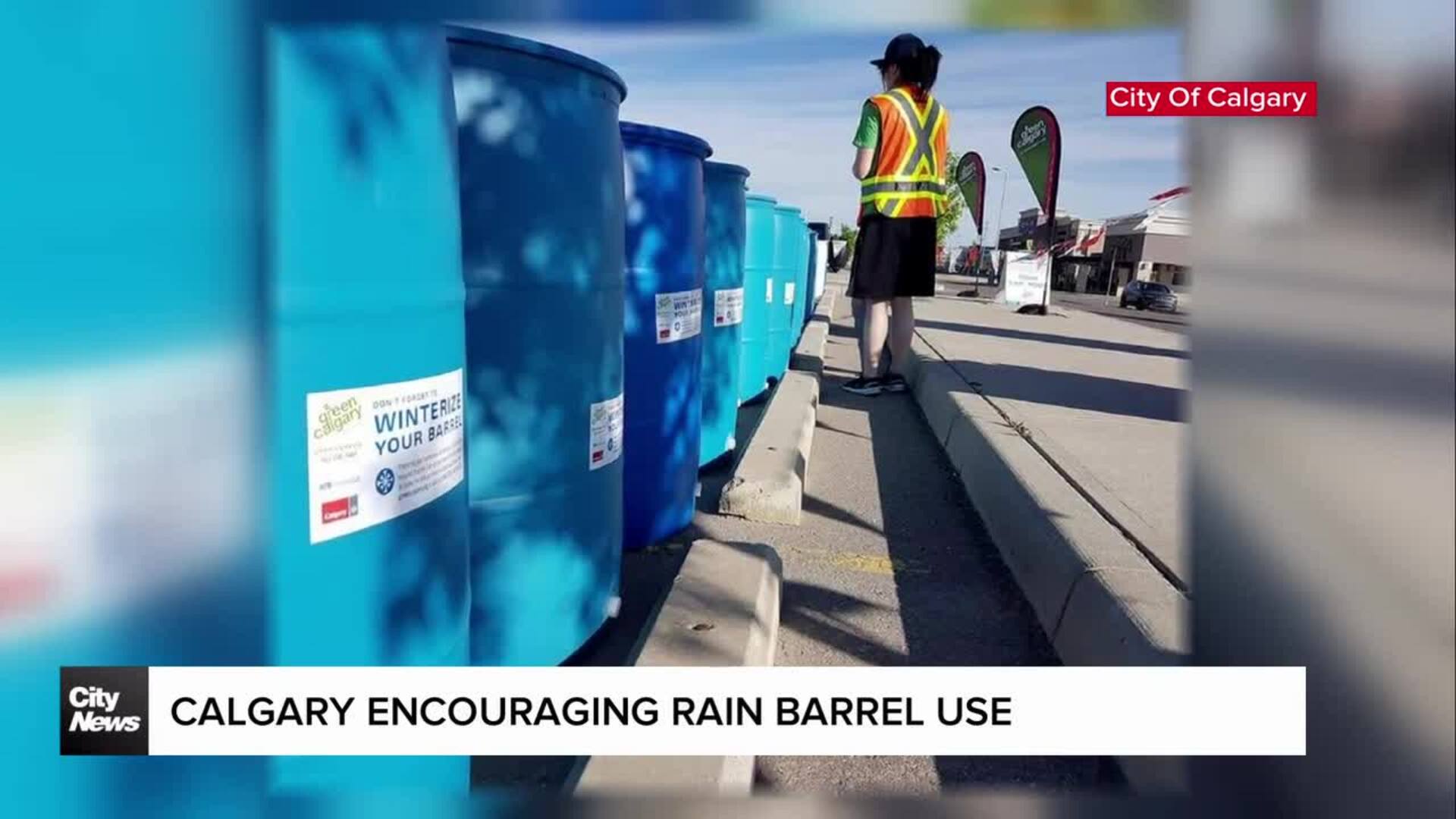 Calgary encouraging rain barrel use