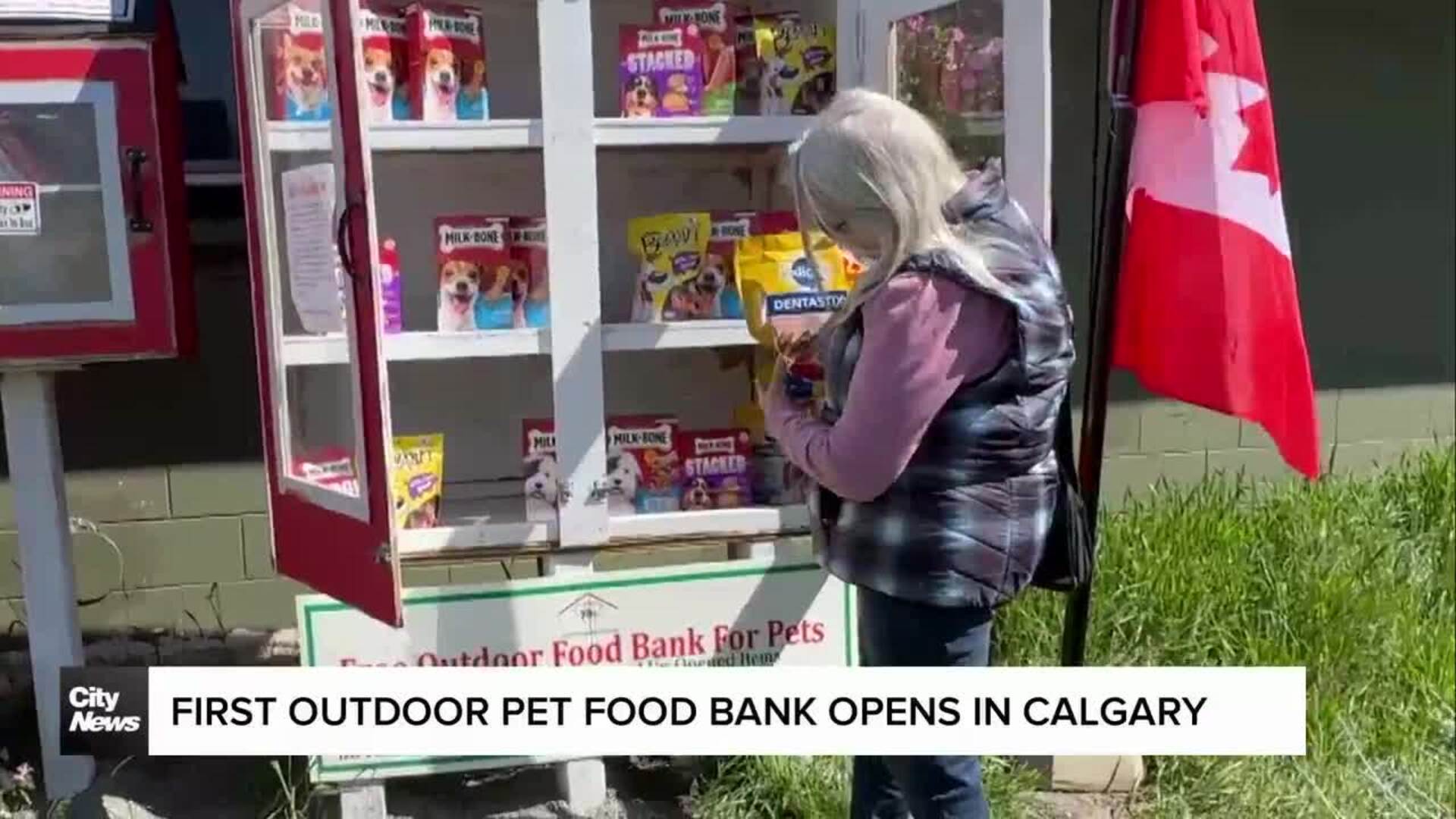 First outdoor Pet Food Bank opens in Calgary