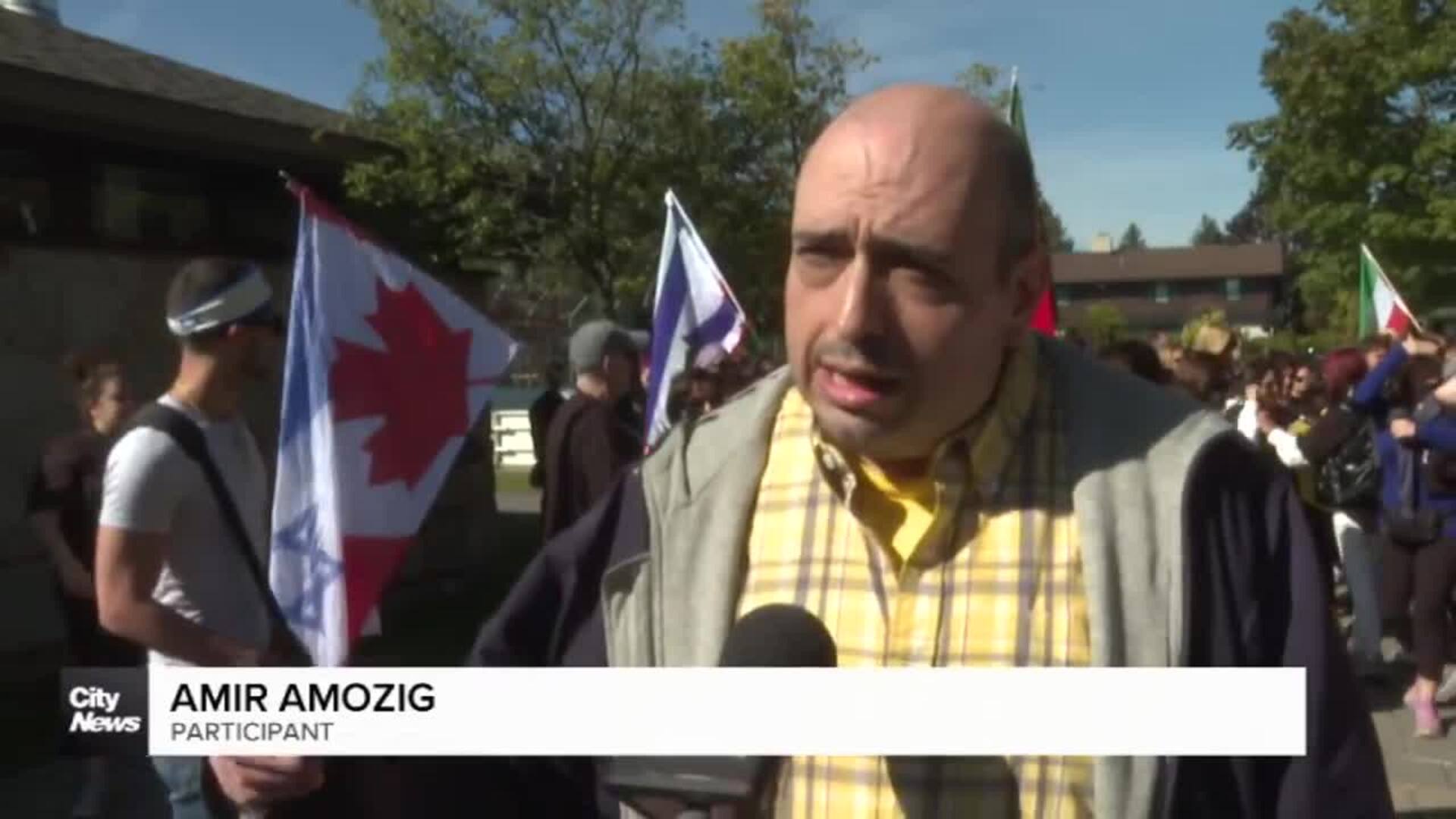 Montrealers walk to honour those killed in Israel on October 7