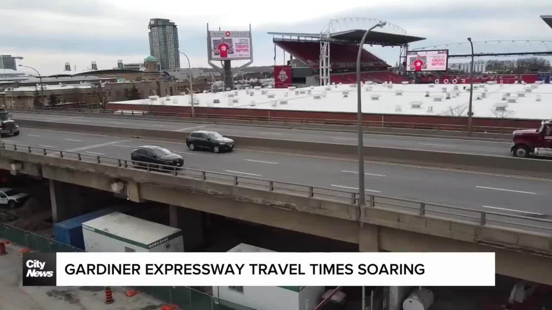 Gardiner Expressway travel times soaring due to construction