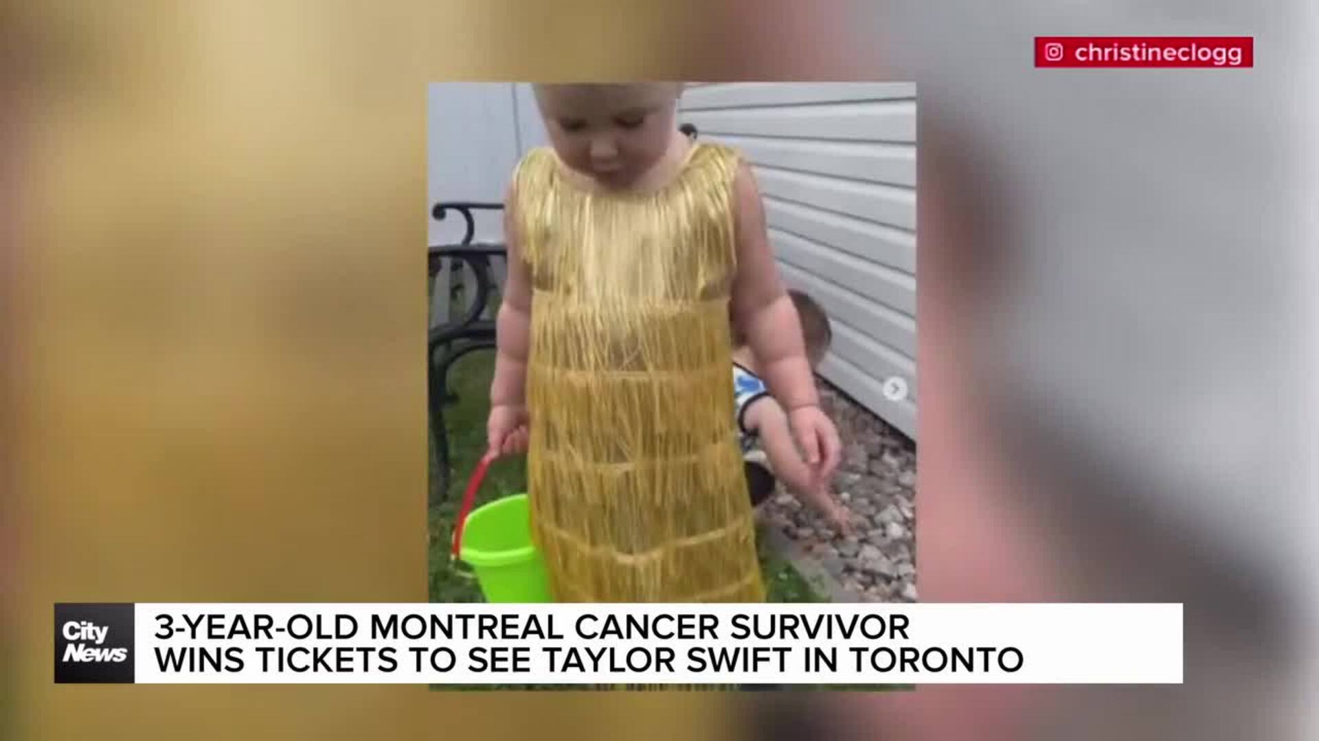 3-year-old Montreal cancer survivor wins tickets to see Taylor Swift