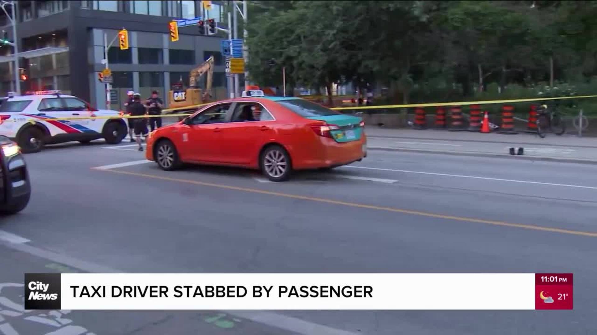 Taxi driver stabbed by passenger in Toronto: police