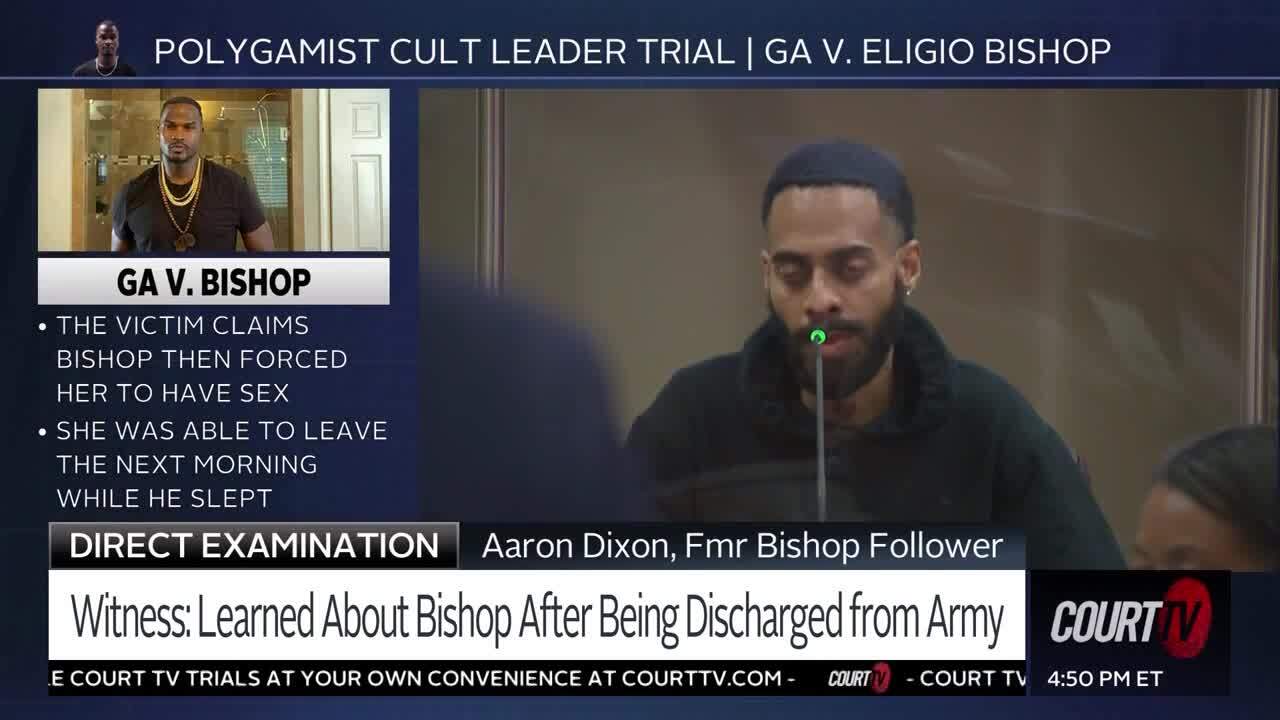 Former Cult Follower Testifies Against Eligio Bishop | Court TV Video