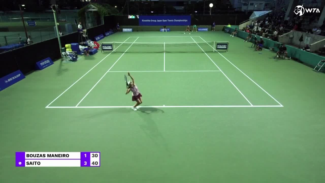 On WTA debut, Japanese wild card Saito, 18, upsets Bouzas Maneiro