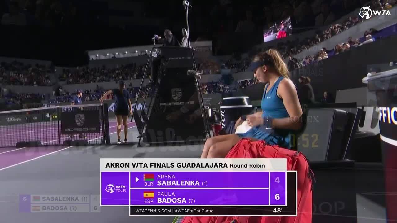 Badosa dominates Sabalenka in WTA Finals; wins seventh straight match