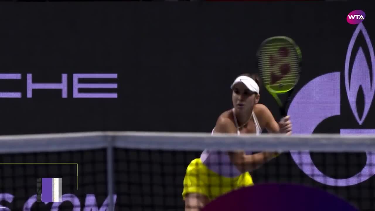 Amanda Anisimova vs. Barbora Strycova, 2020 Dubai First Round