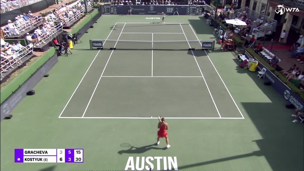 Kostyuk sweeps to first career title in Austin