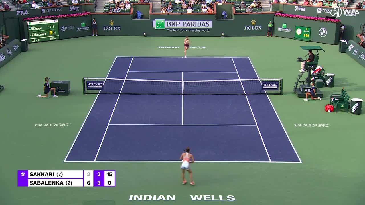 Indian Wells Sabalenka advances into first WTA 1000 final since 2021