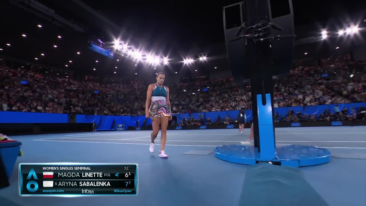 Australian Open Sabalenka advances past Linette to first Slam final
