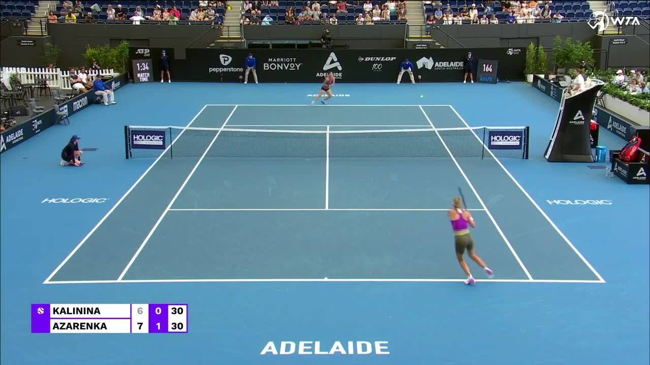 Adelaide 1: Azarenka holds off Kalinina in two tiebreak sets