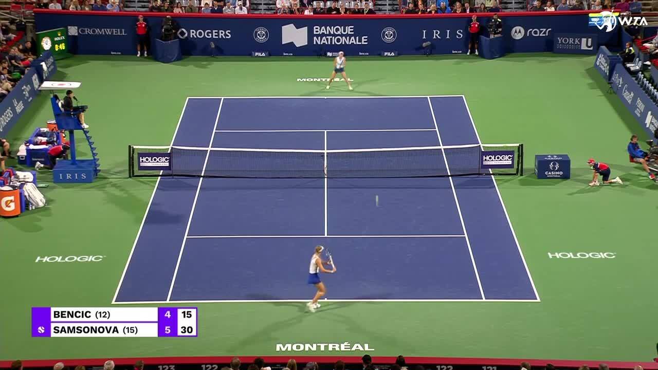 Montreal Samsonova ousts Bencic to make first WTA 1000 semifinal