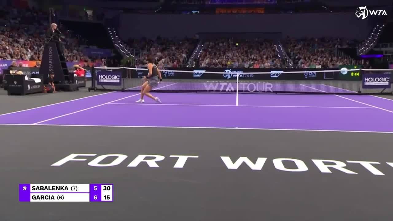 Caroline Garcia beats Aryna Sabalenka to win the WTA Finals