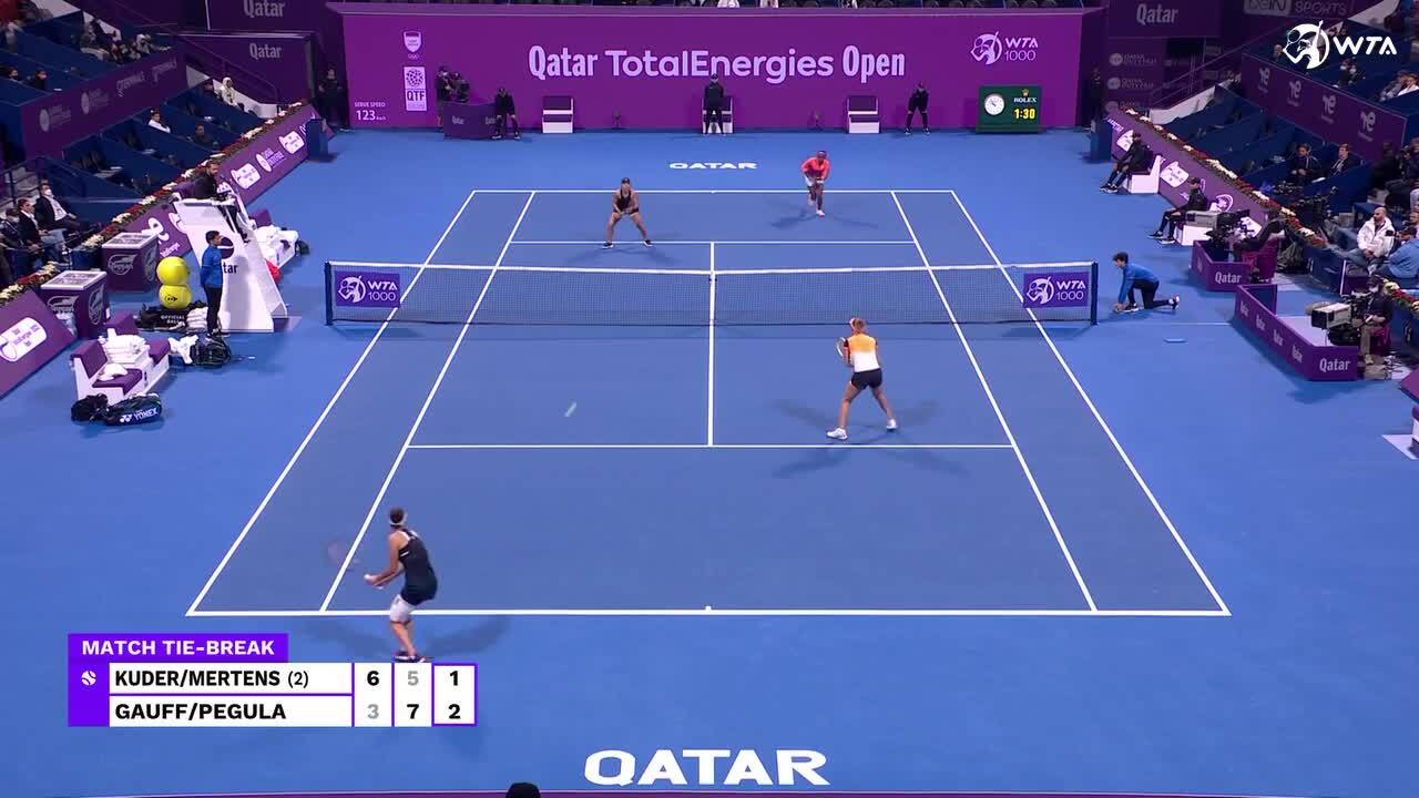 Gauff, Pegula charge to doubles title in Doha