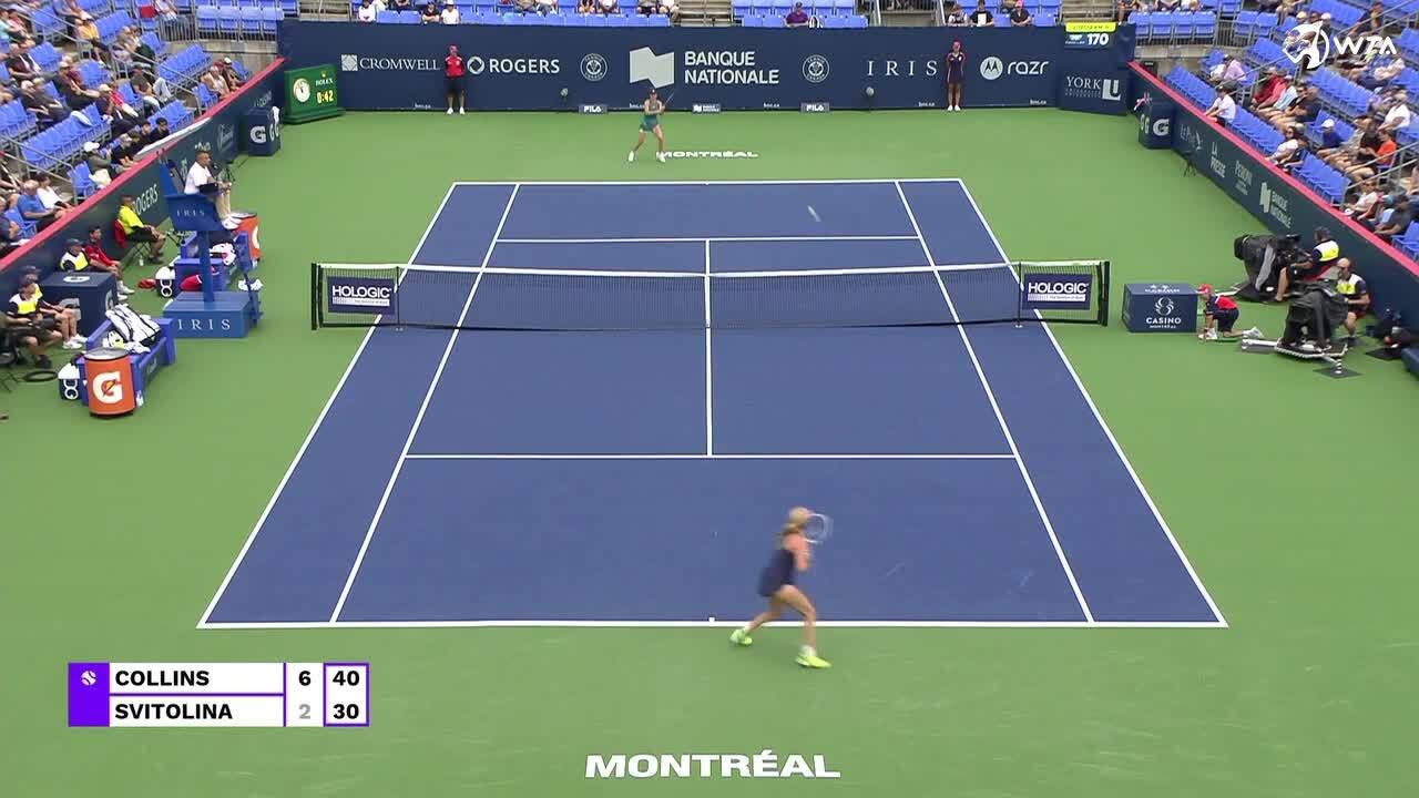 Collins knocks out Svitolina in Montreal opener
