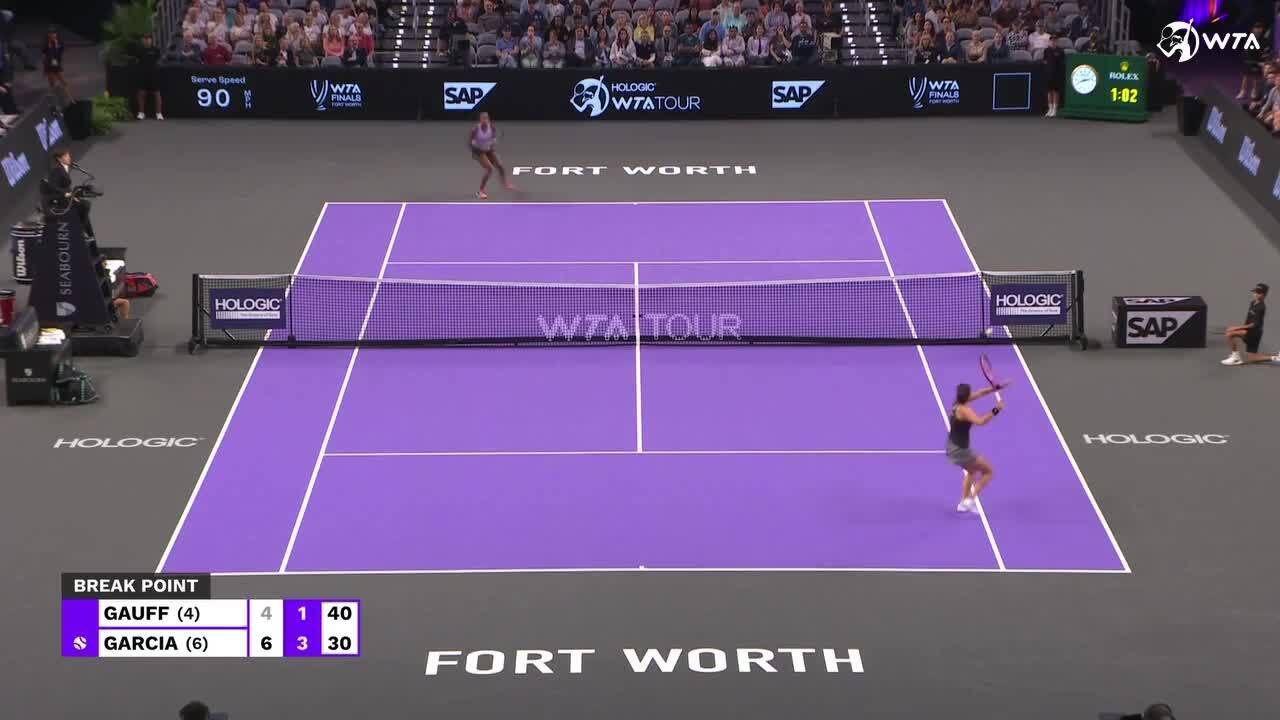 Watch This Gauff stuns Fort Worth crowd with her speed