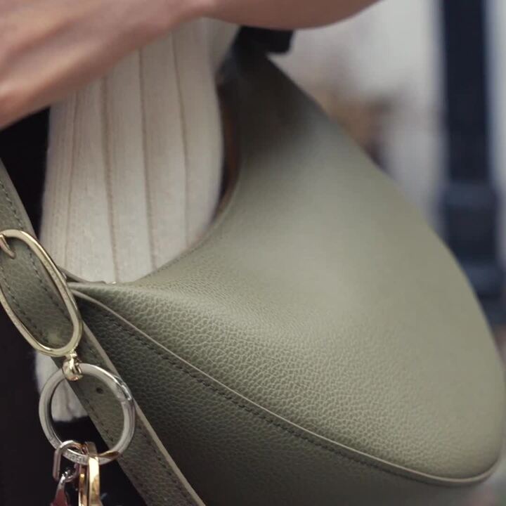 Le Foulonné S Crossbody bag Taupe - Leather | Longchamp US