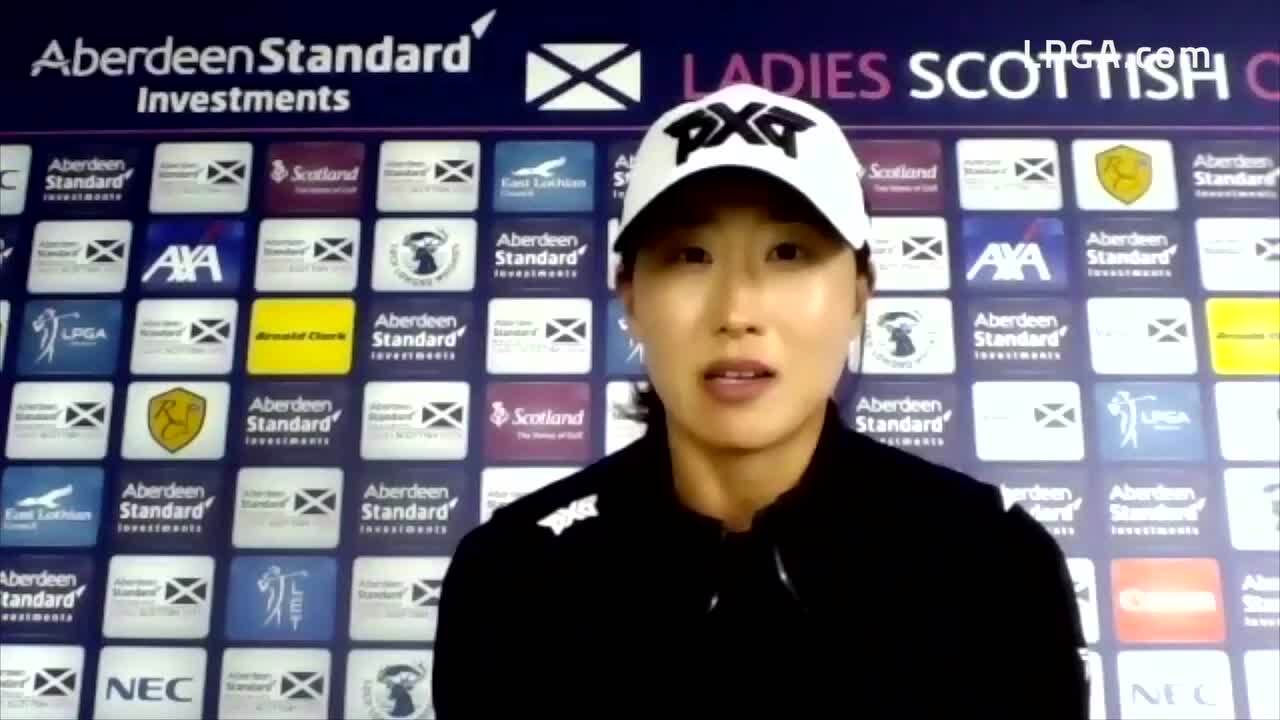 Jennifer Song Second Round Interview at the Ladies Scottish Open LPGA
