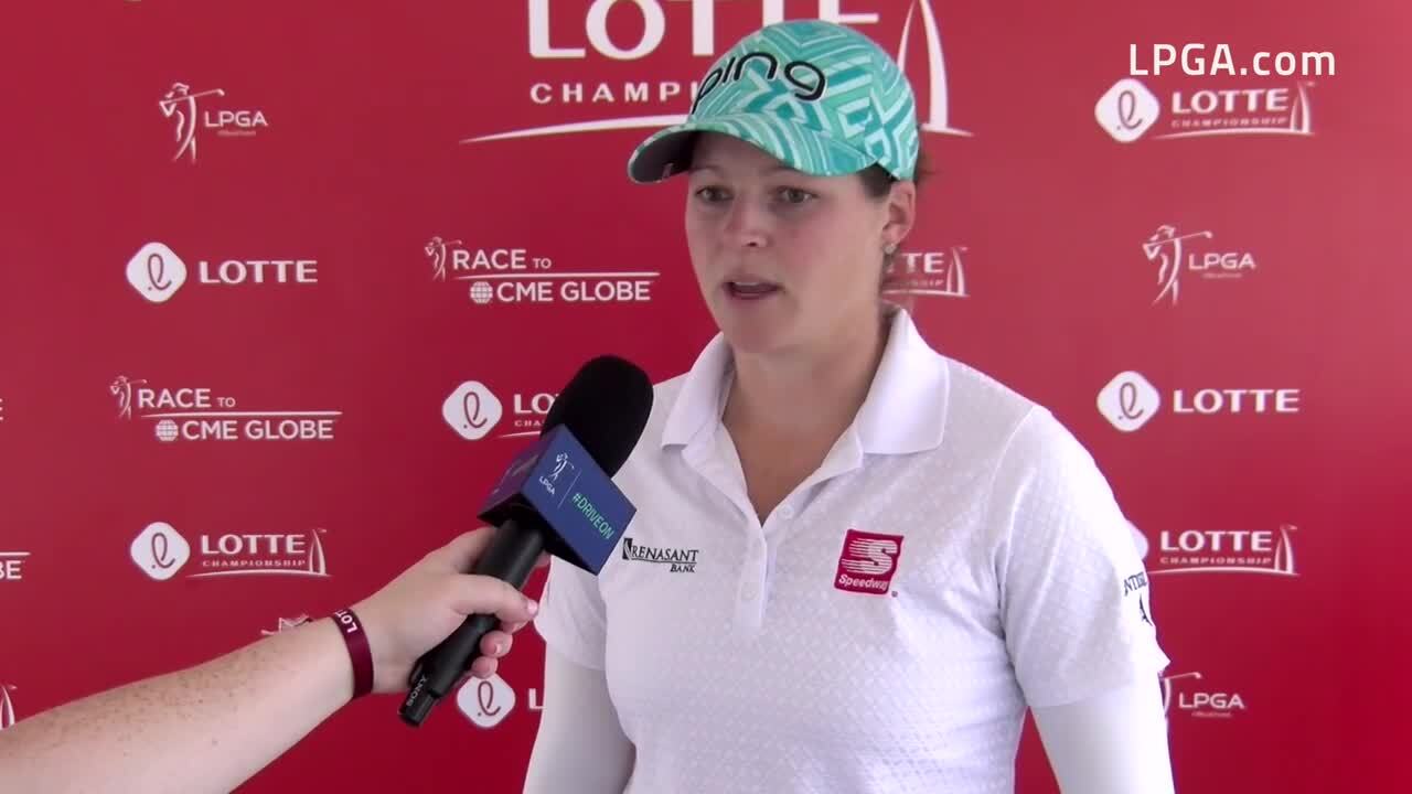 Ally Ewing Opening Round Interview at the 2021 LOTTE Championship ...