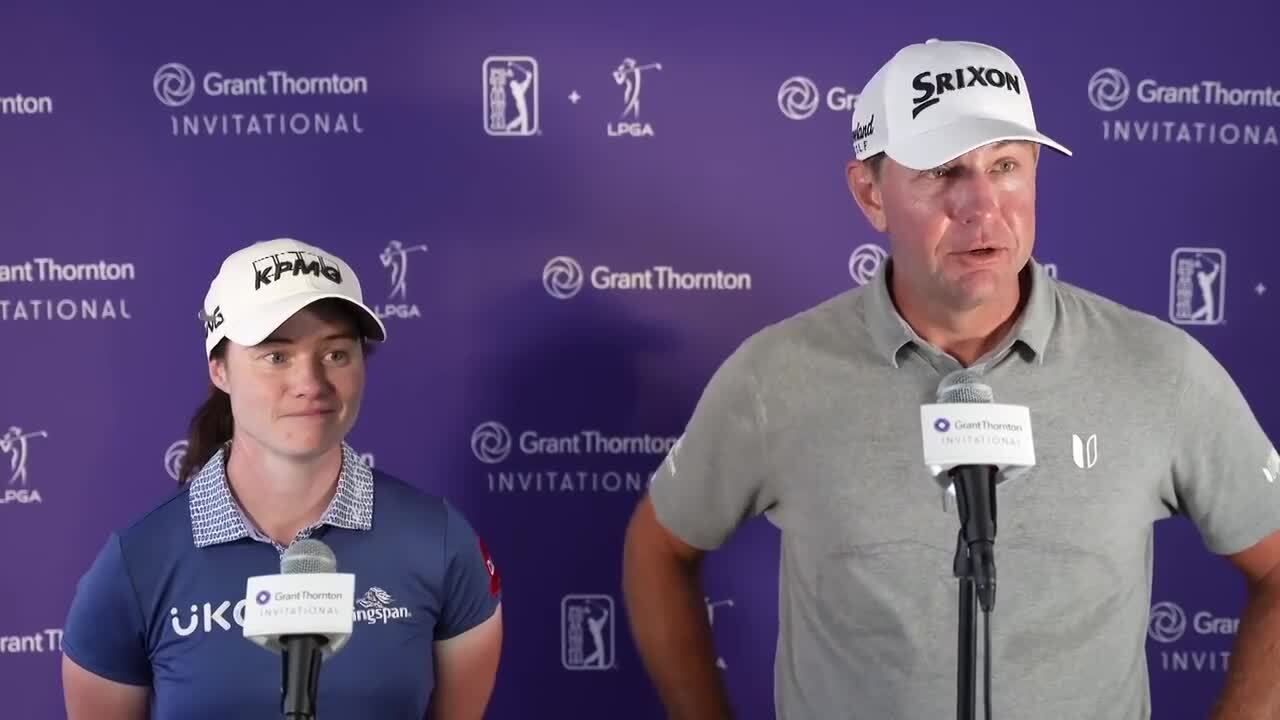 Leona Maguire and Lucas Glover Second-Round Interview | 2023 Grant ...