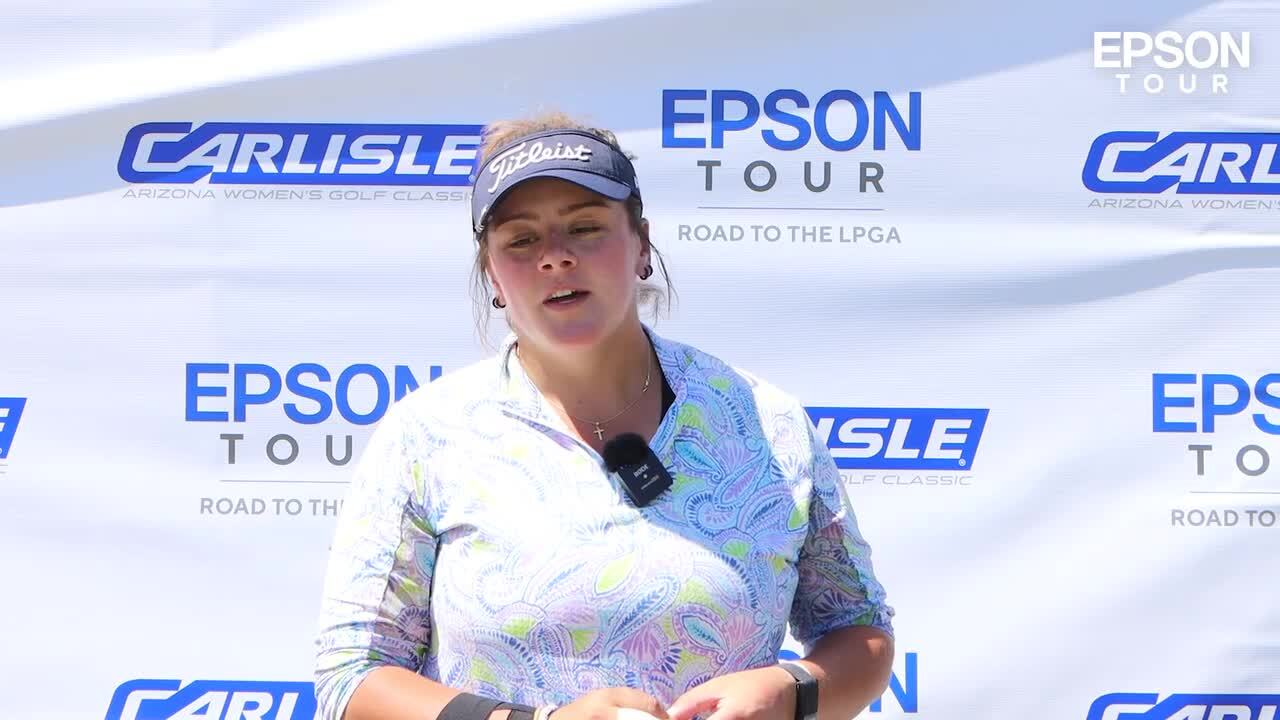 Riley Rennell First Round Interview | 2024 Carlisle Arizona Women’s Golf Classic