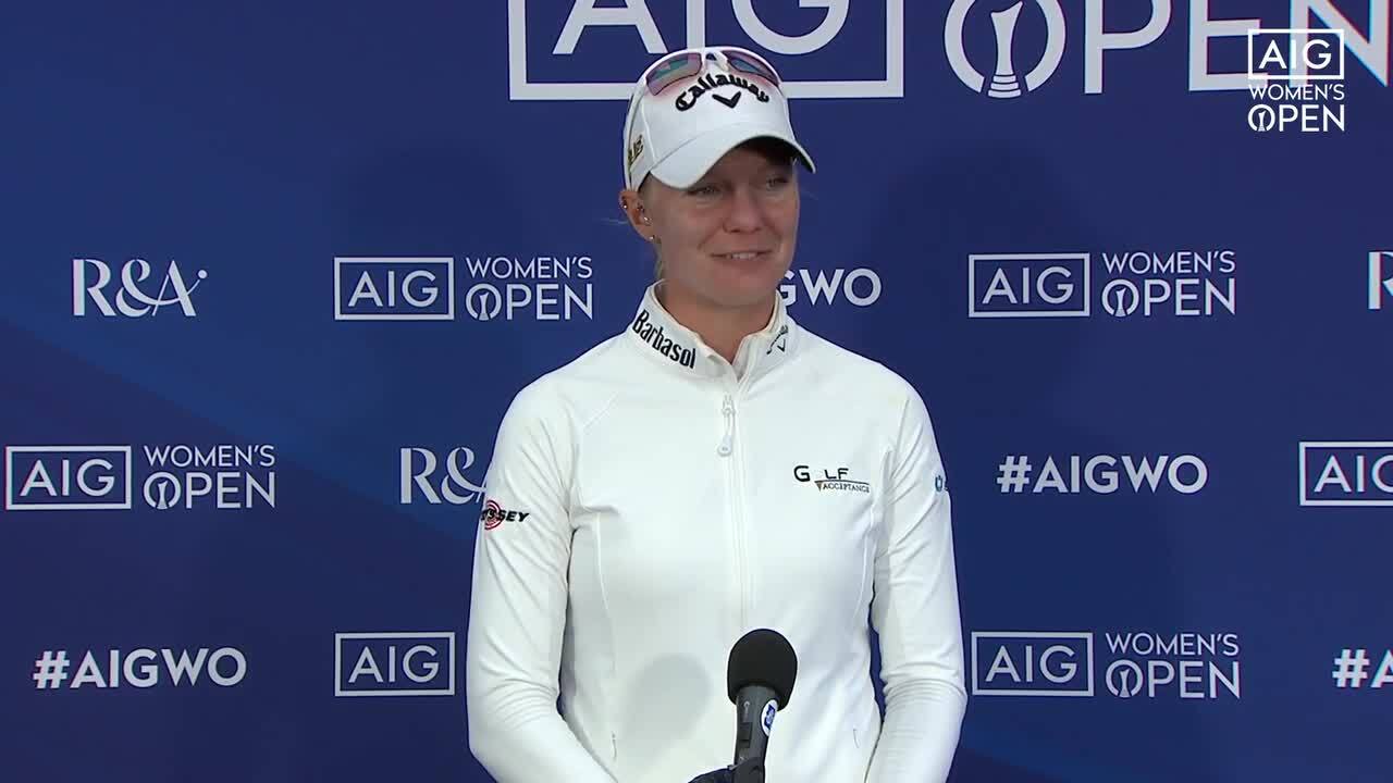 Madelene Sagstrom Second Round Interview at the 2022 AIG Women’s Open