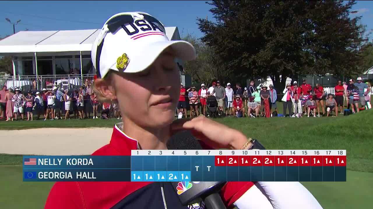 Nelly Korda Day 3 Interview at the 2021 Solheim Cup