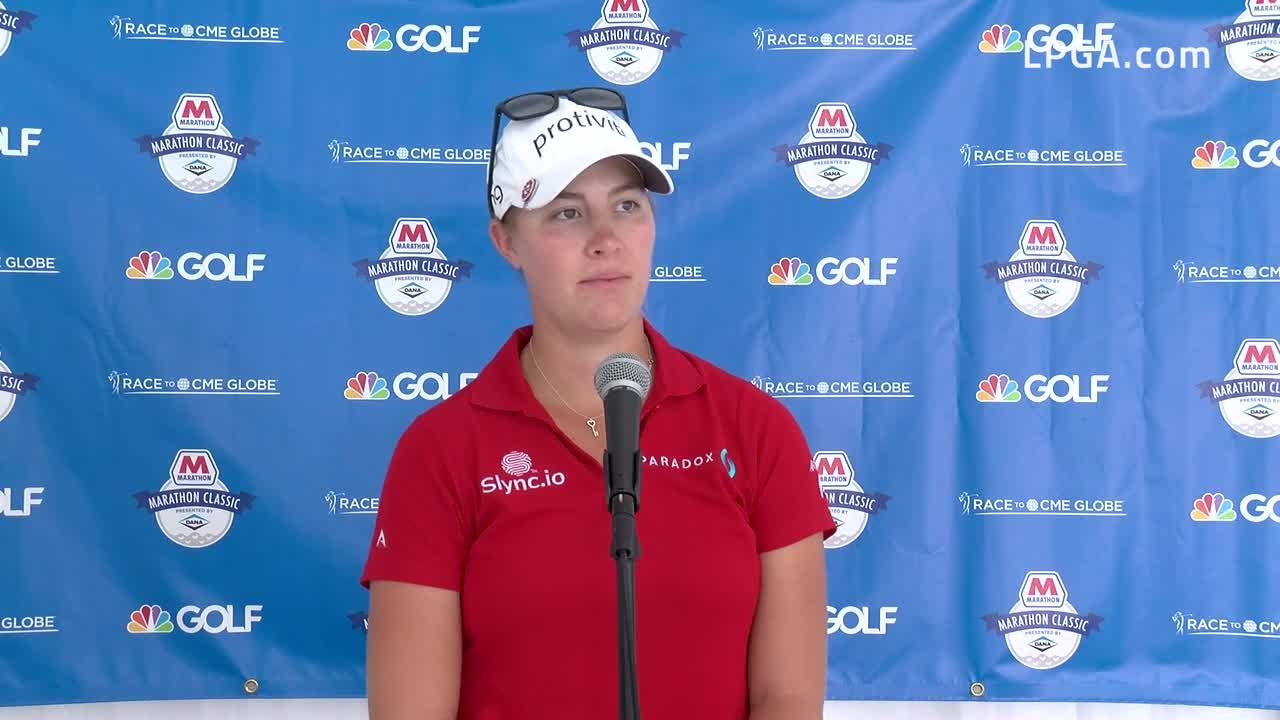 Jennifer Kupcho Second Round Interview at the 2021 Marathon LPGA ...