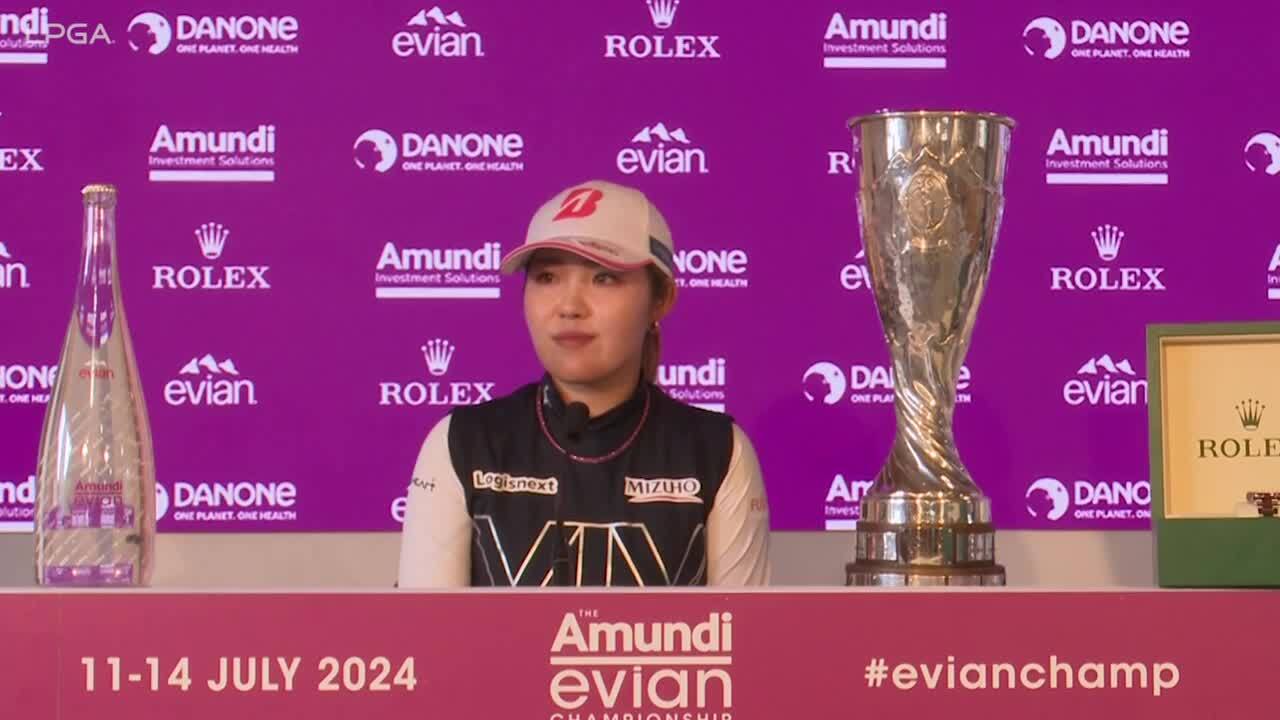 Ayaka Furue Winning Press Conference | 2024 Amundi Evian Championship
