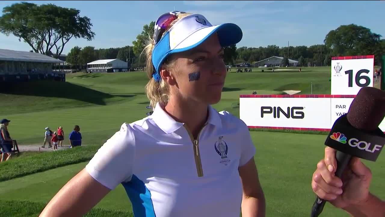 Sophia Popov Day 3 Interview at the 2021 Solheim Cup