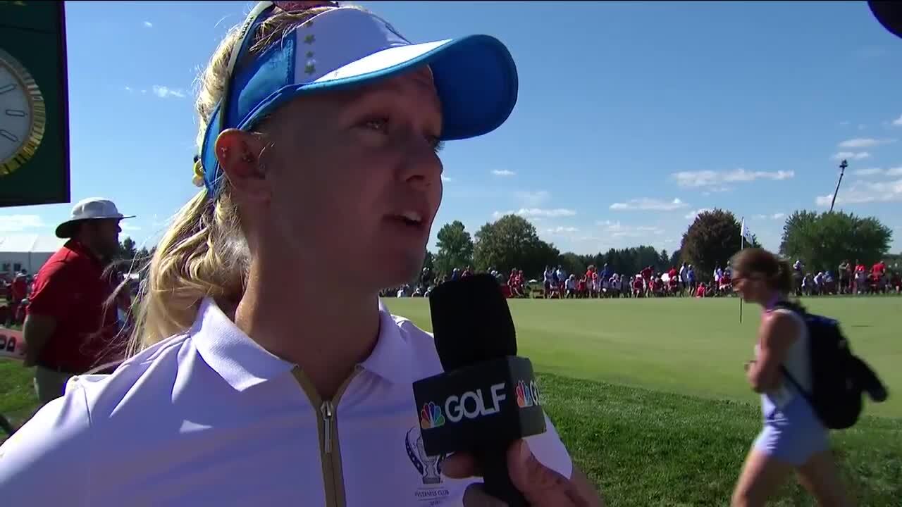 Madelene Sagstrom Day 3 Interview at the 2021 Solheim Cup