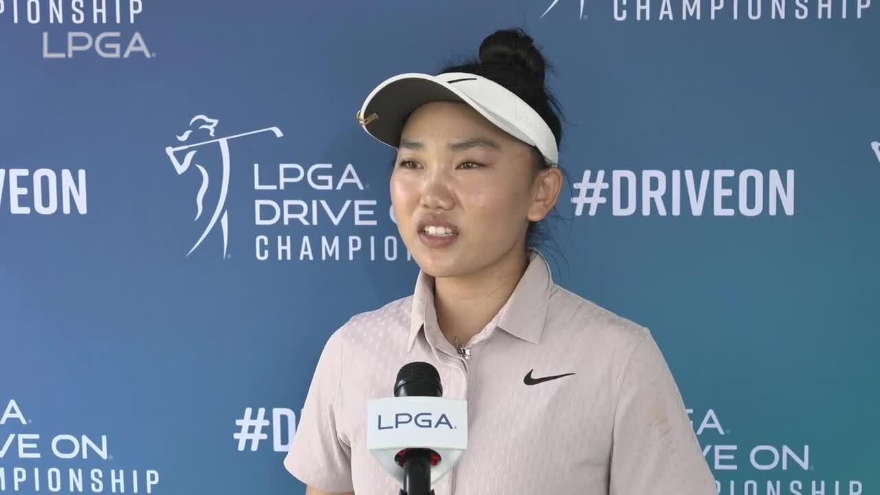 Lucy Li Second Round Interview 2024 LPGA Drive On Championship LPGA
