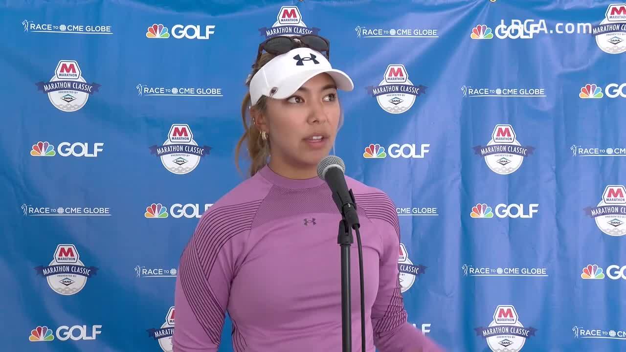 Alison Lee Second Round Interview at the 2021 Marathon LPGA Classic