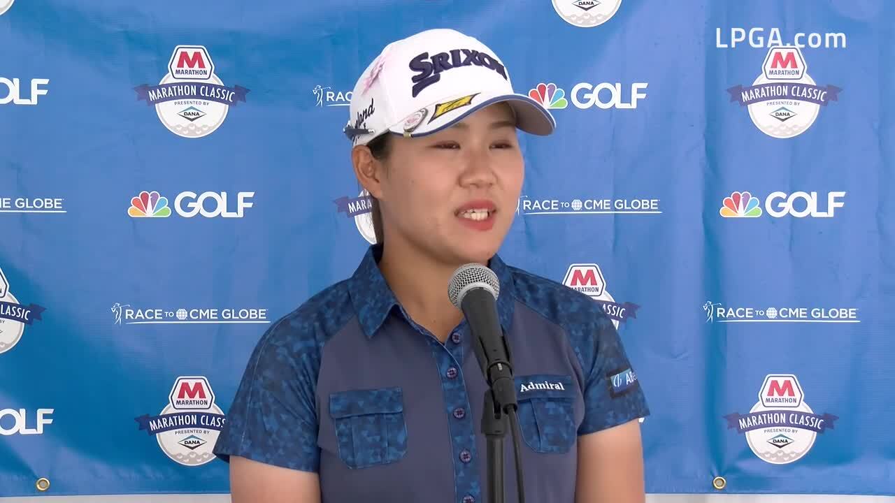 Nasa Hataoka Second Round Interview at the 2021 Marathon LPGA Classic ...