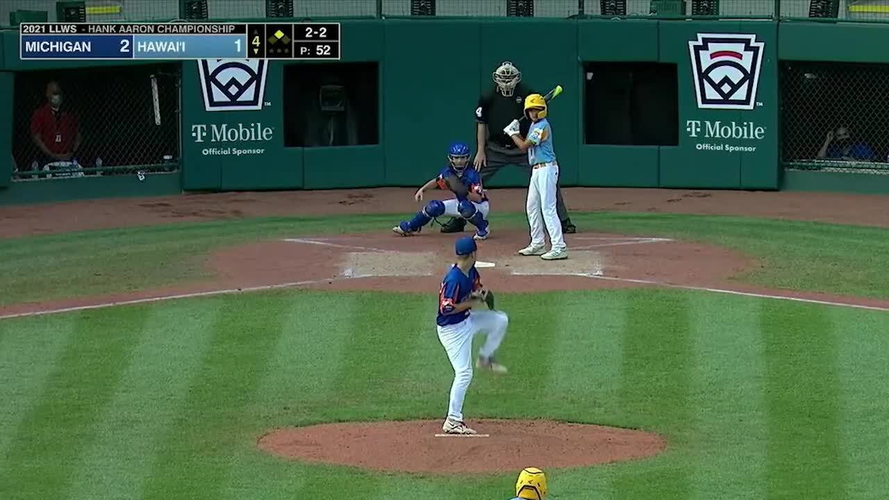 Michigan beats Hawaii 2-1 and moves into LLWS championship