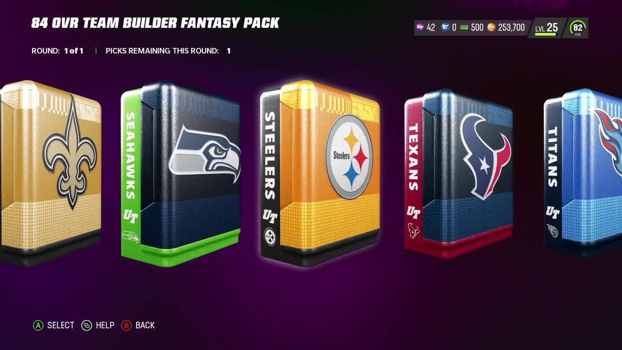 Re: Madden Ultimate Team: Team Builders. - Answer HQ