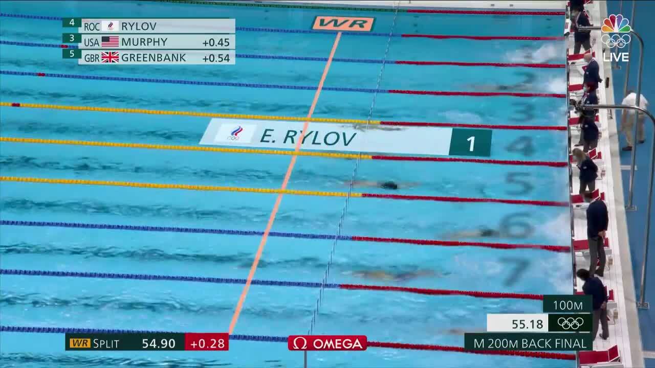 Ryan Murphy Wins Silver in Men's 200-Meter Backstroke | Swimming | Tokyo 2020