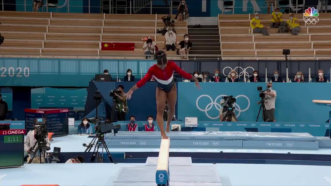 Jordan Chiles' Stellar Beam Routine Helps Earn Team Silver | Artistic Gymnastics | Tokyo 2020