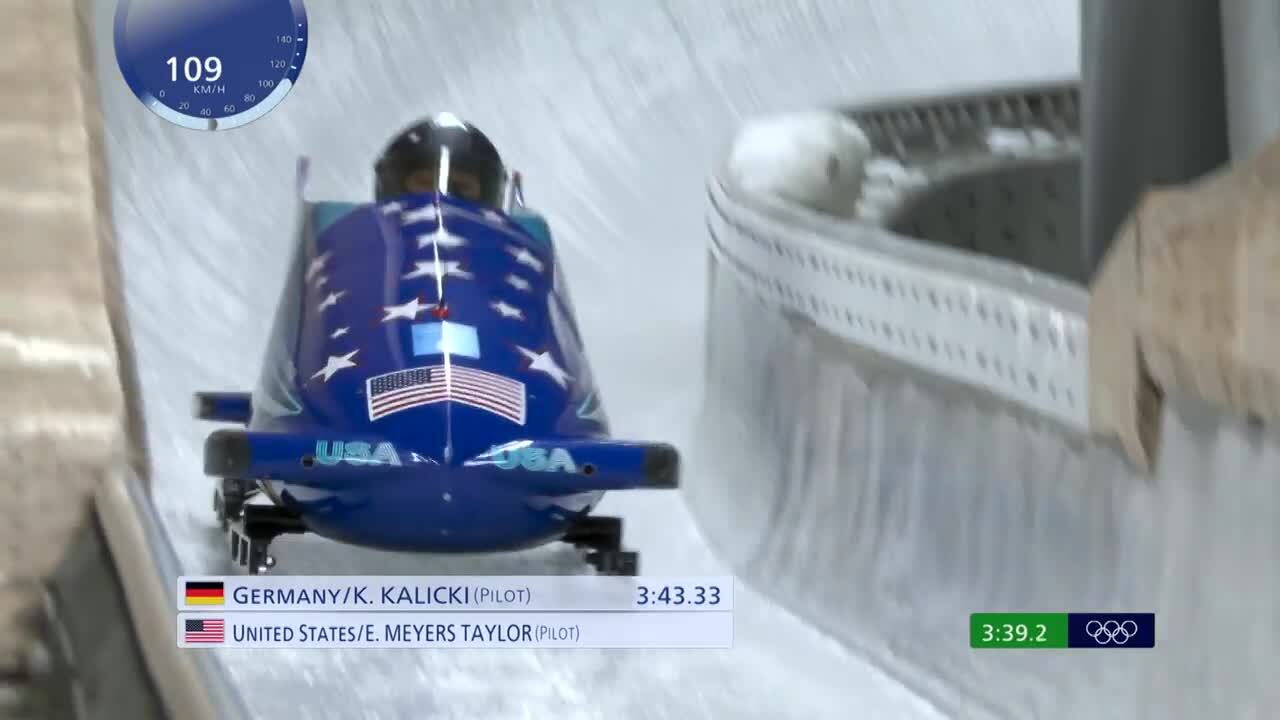 Elana Meyers Taylor and Sylvia Hoffman Win Bronze in the 2-Woman | Bobsled | Beijing 2022