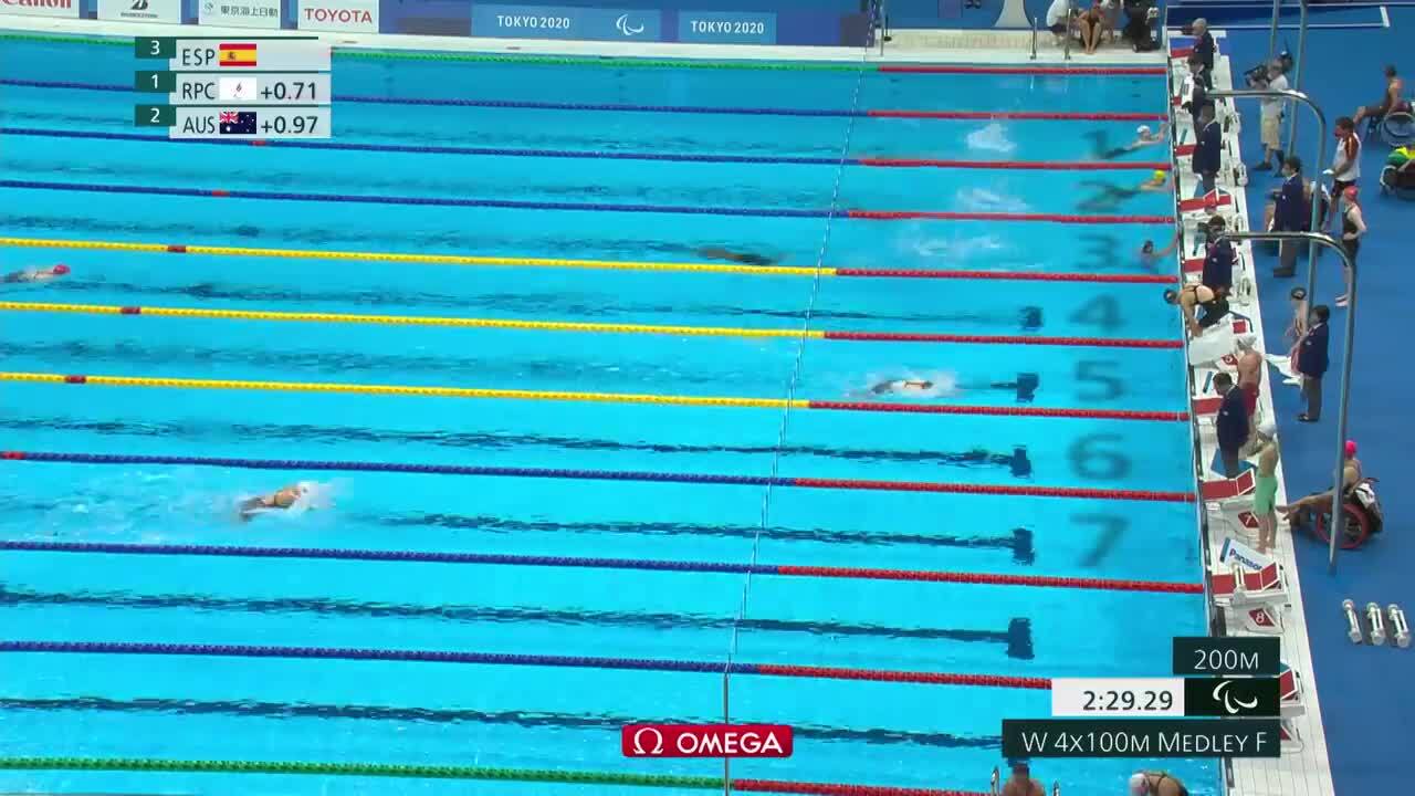 Jessica Long Claims Another Gold, This Time in the Women's 4x100-Meter Medley Relay Finals | Para Swimming | Tokyo 2020