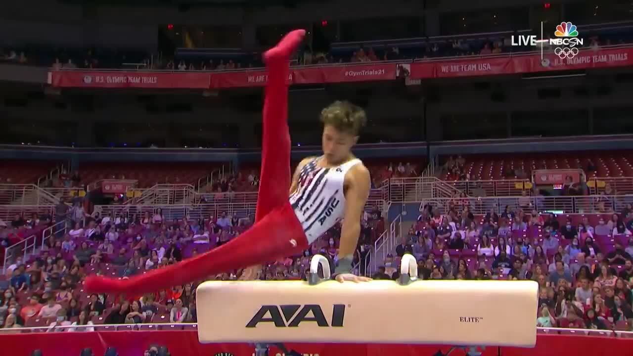 Yul Moldauer Pommel Horse Day 1 | Gymnastics U.S. Olympic Team Trials 2021