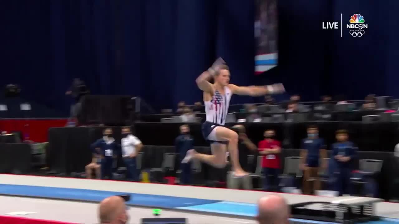 Allan Bower Vault Day 1 | Gymnastics U.S. Olympic Team Trials 2021