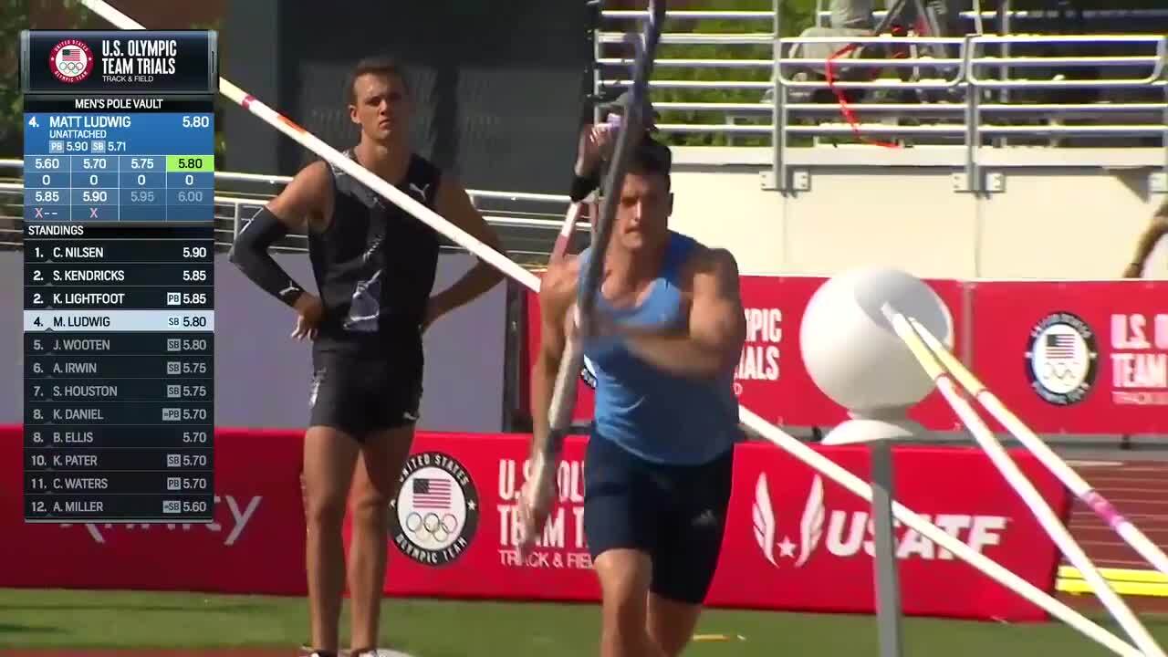 Matt Ludwig Mens Pole Vault | Track & Field U.S. Olympic Team Trials 2021
